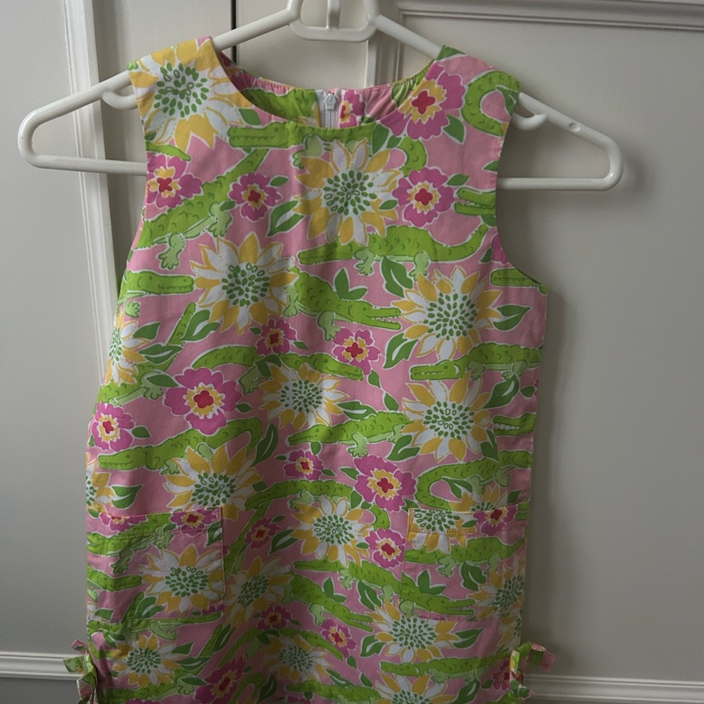 Lilly Pulitzer Pink and Green Floral Dress
